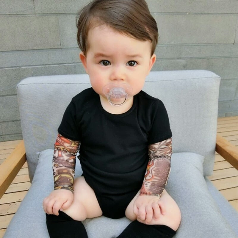 Tattooed Sleeved Baby Jumpsuit