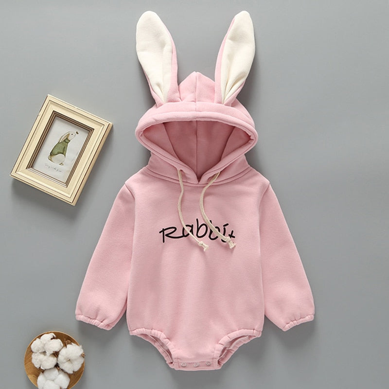 Hooded Baby Rompers