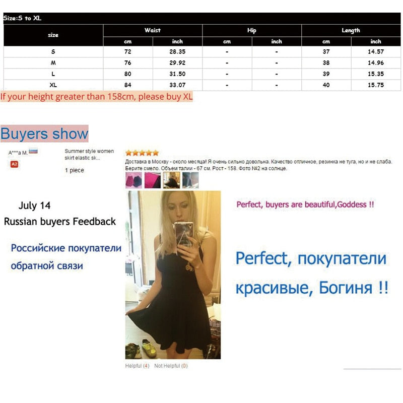 Elastic Ladies Midi Skirts