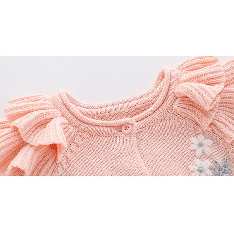 Embroidery Baby Rompers + Hat