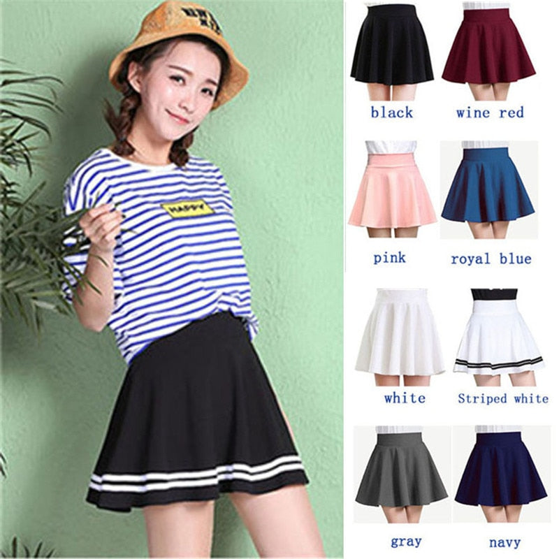 Elastic Ladies Midi Skirts
