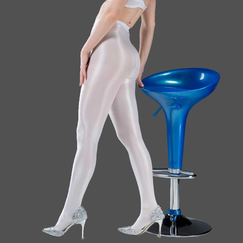 Shiny Solid Glitter Tights