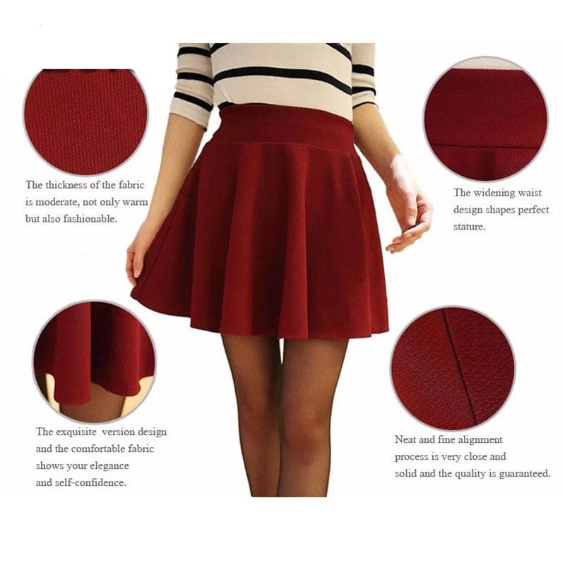 Elastic Ladies Midi Skirts