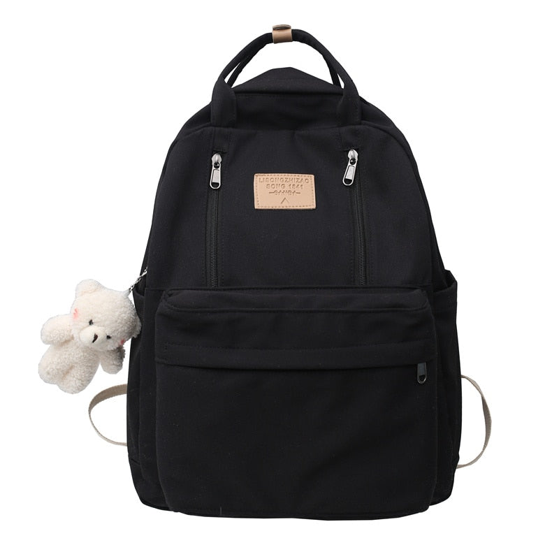 Multifunction Double Zipper Backpack