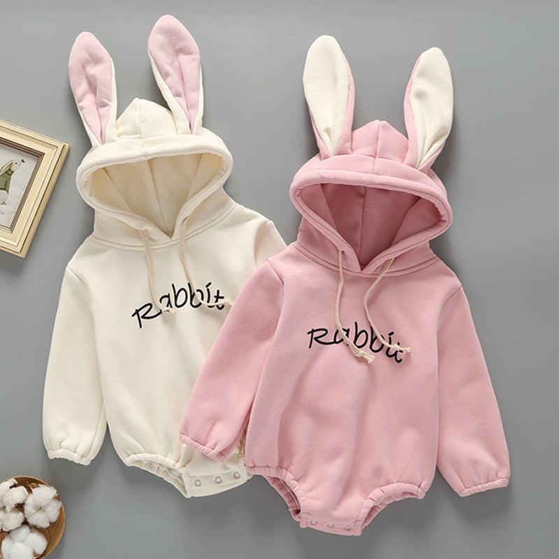 Hooded Baby Rompers
