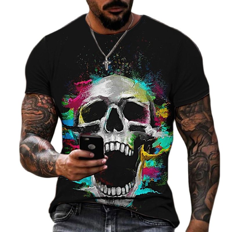 3D Skull Horror T-Shirts