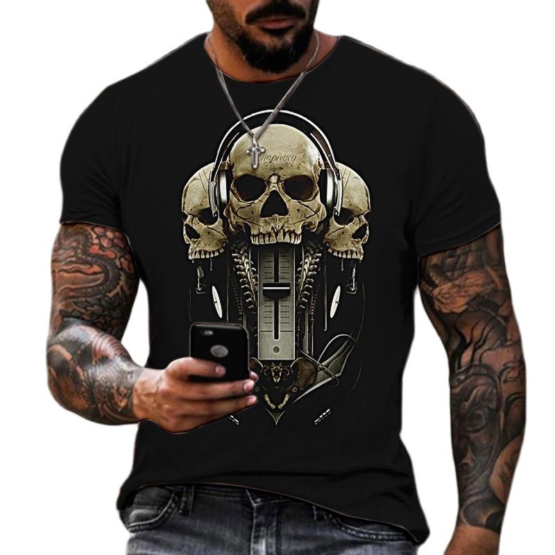 3D Skull Horror T-Shirts