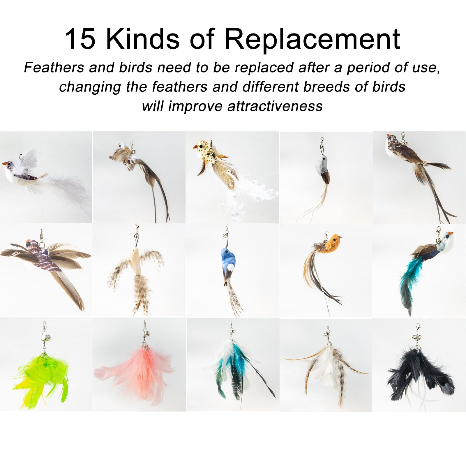 Feather Cat Wand Toys