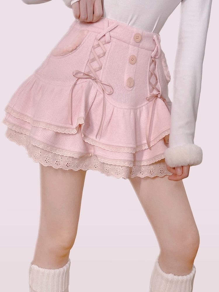 Elegant Sweet Female Skirt