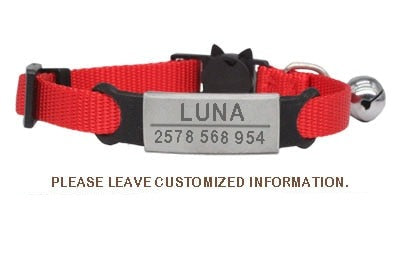 ID Tag Cat Collar Bell