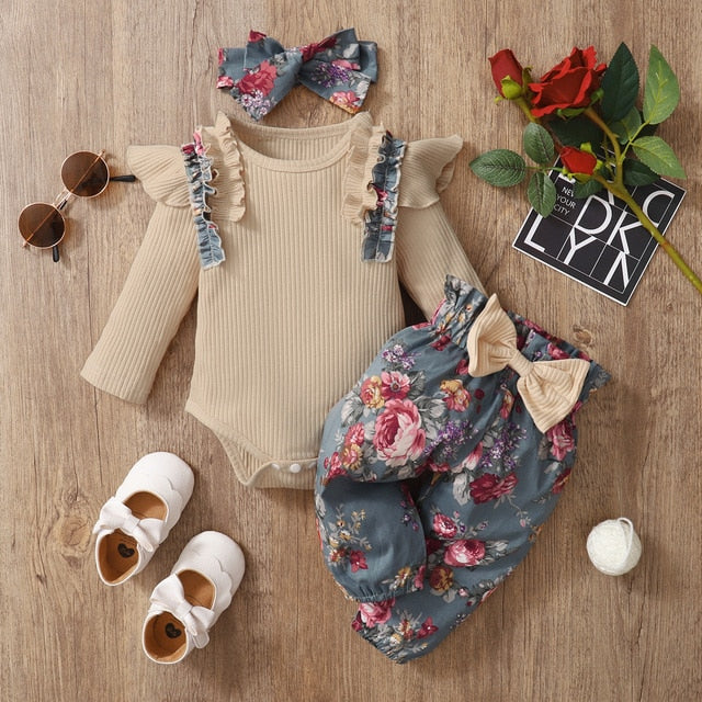 Long Sleeve Baby Romper Set