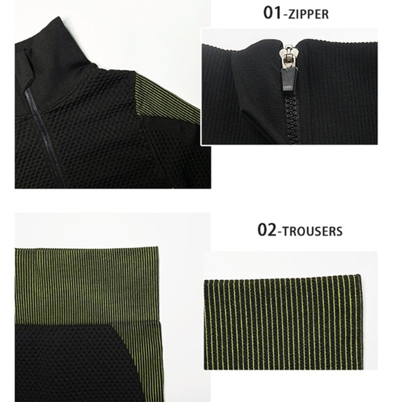 Seamless Yoga Suit 3 Piece