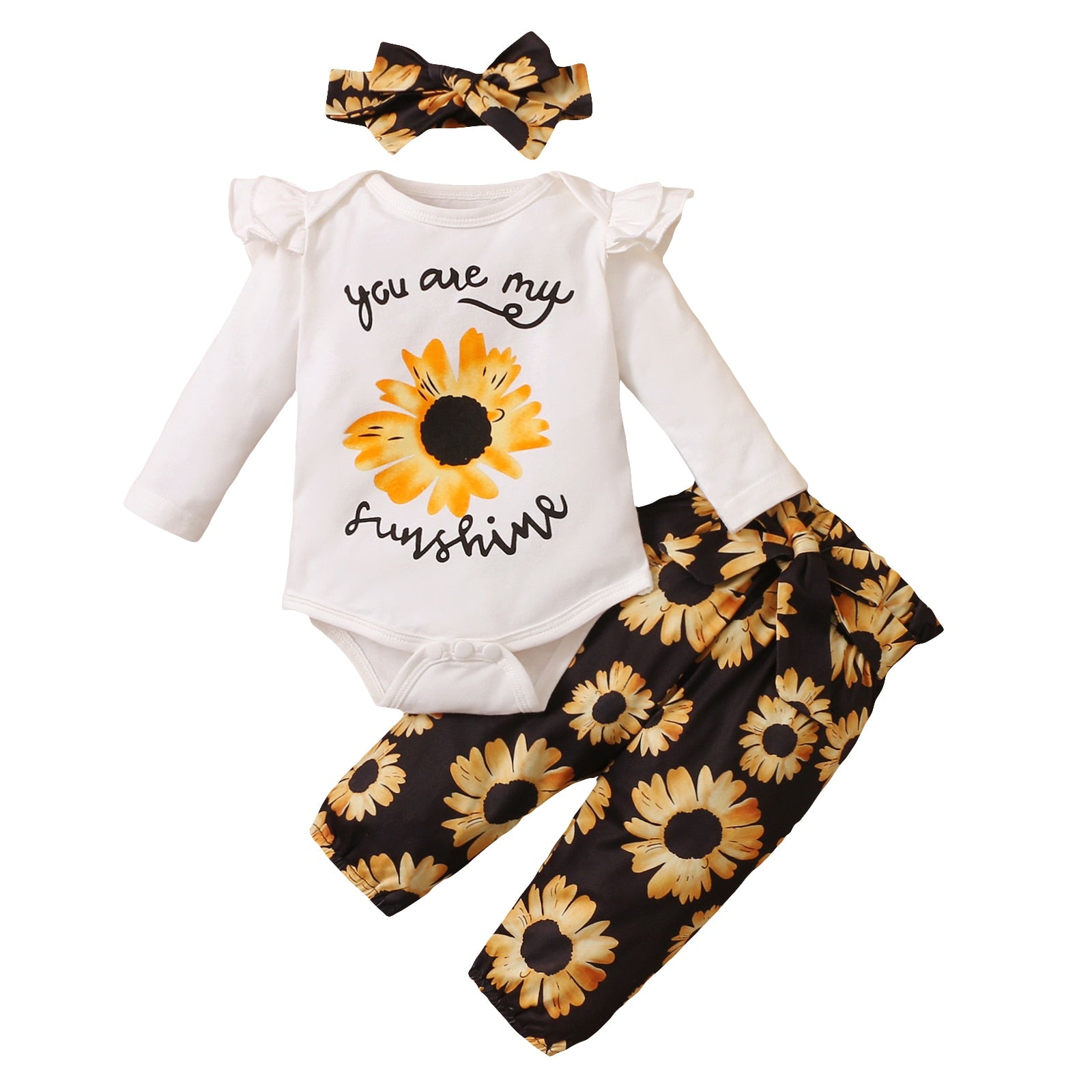 Baby Girls Ruffle Romper Sets