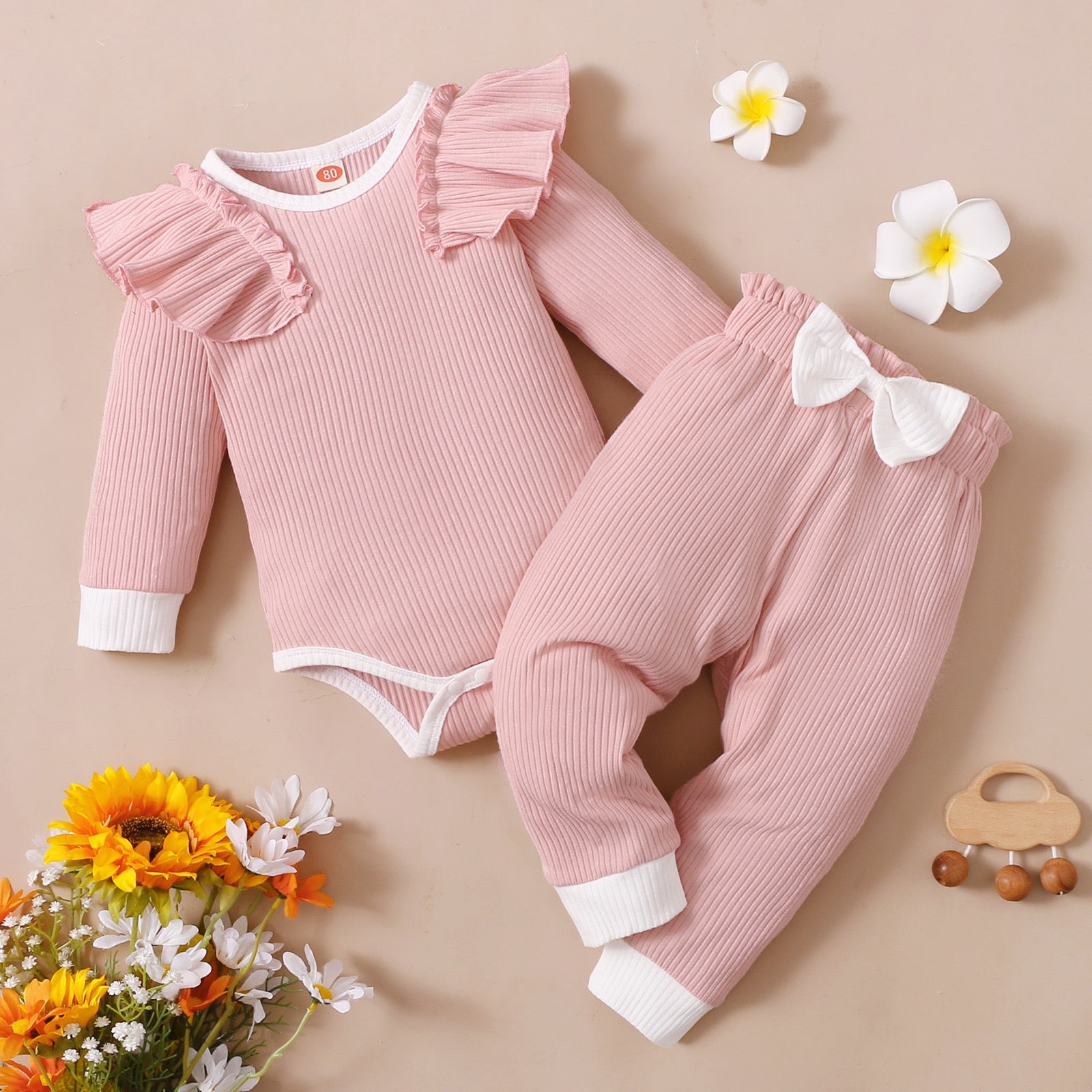 Long Sleeve Baby Romper Set