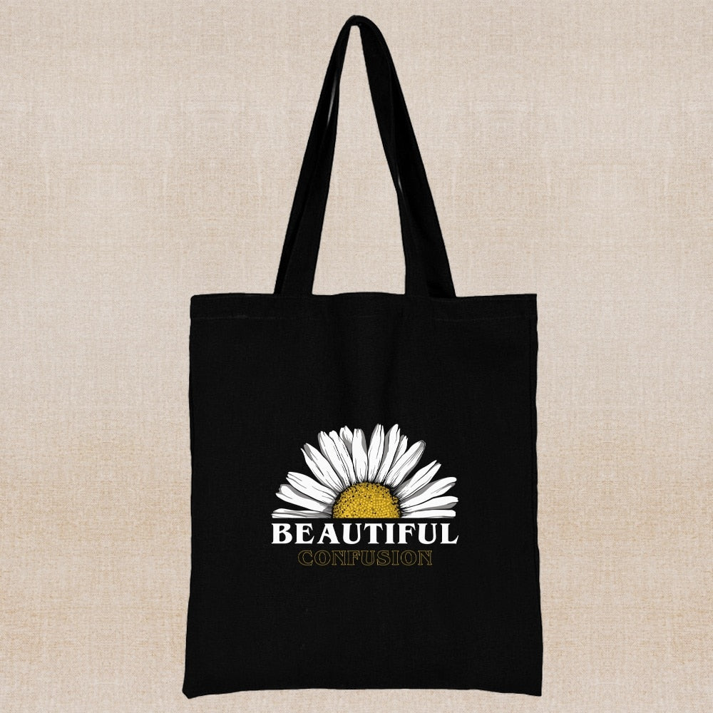 Daisy Print Tote Bags