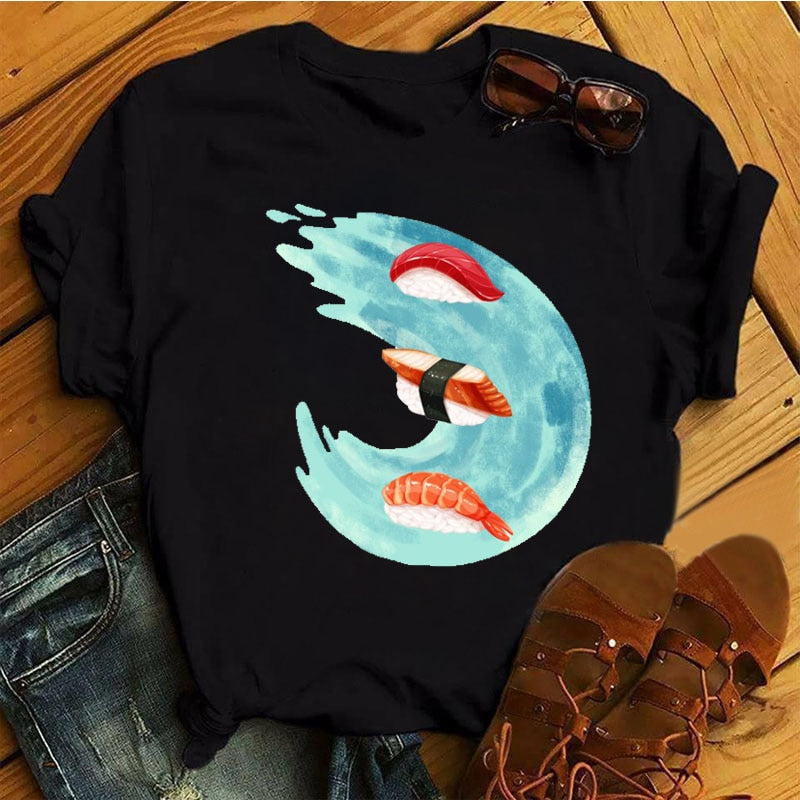 Women's Black T-Shirts