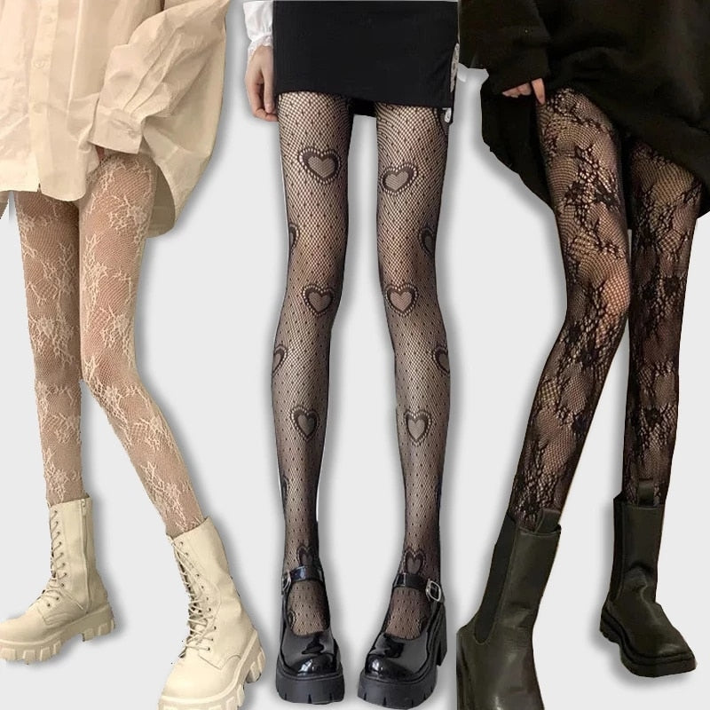 Heart Flower Tights