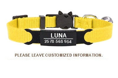 ID Tag Cat Collar Bell