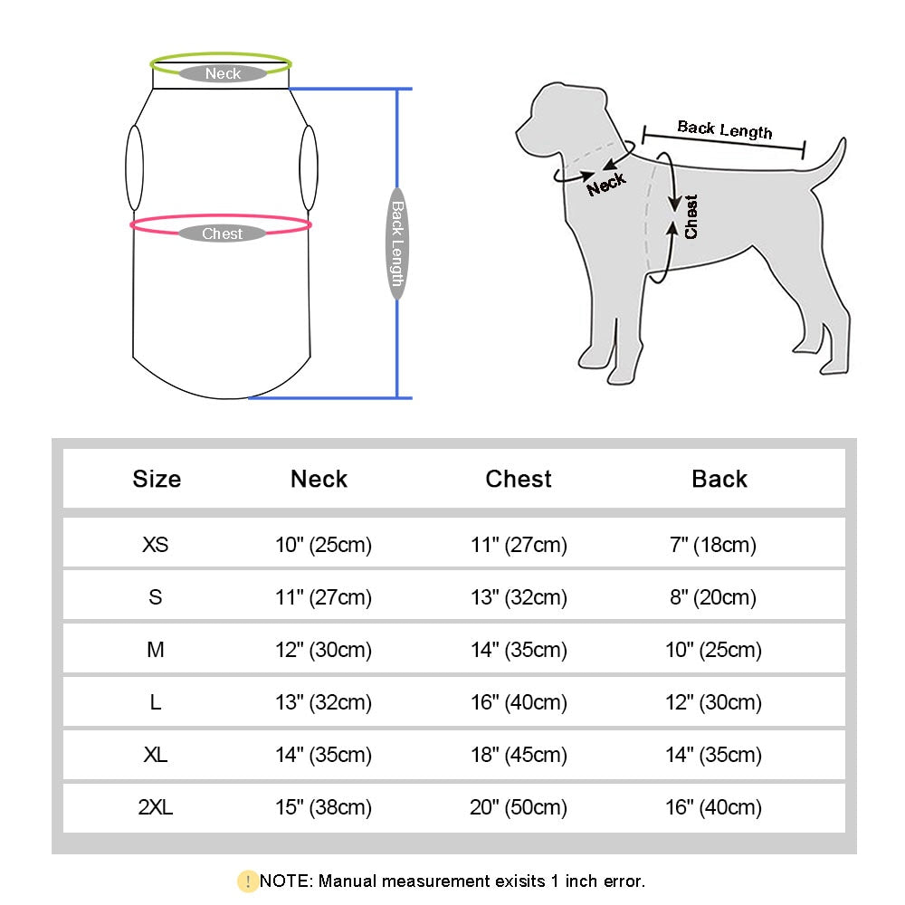 Warm Dog Vest Clothes
