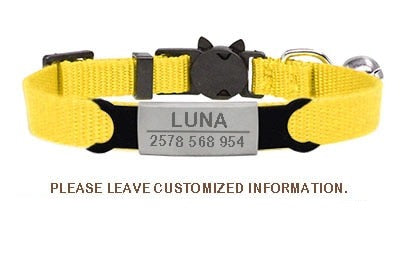 ID Tag Cat Collar Bell