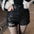 PU Leather Short Skirt