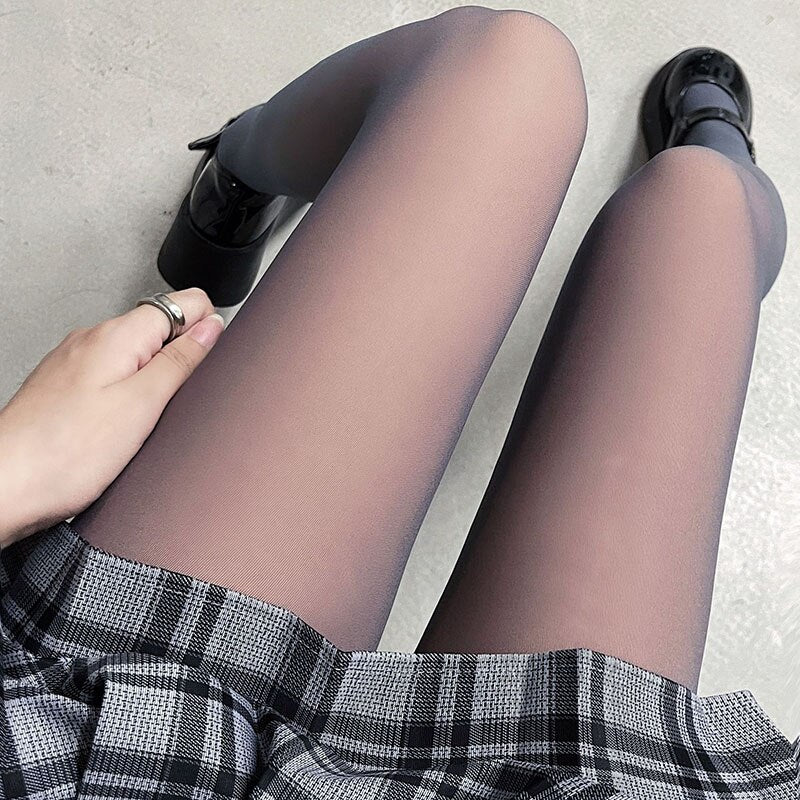 Plush Lined Elastic Tights