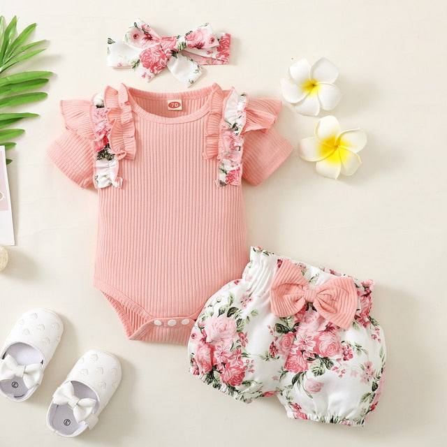 3 Piece Romper Newborn Sets
