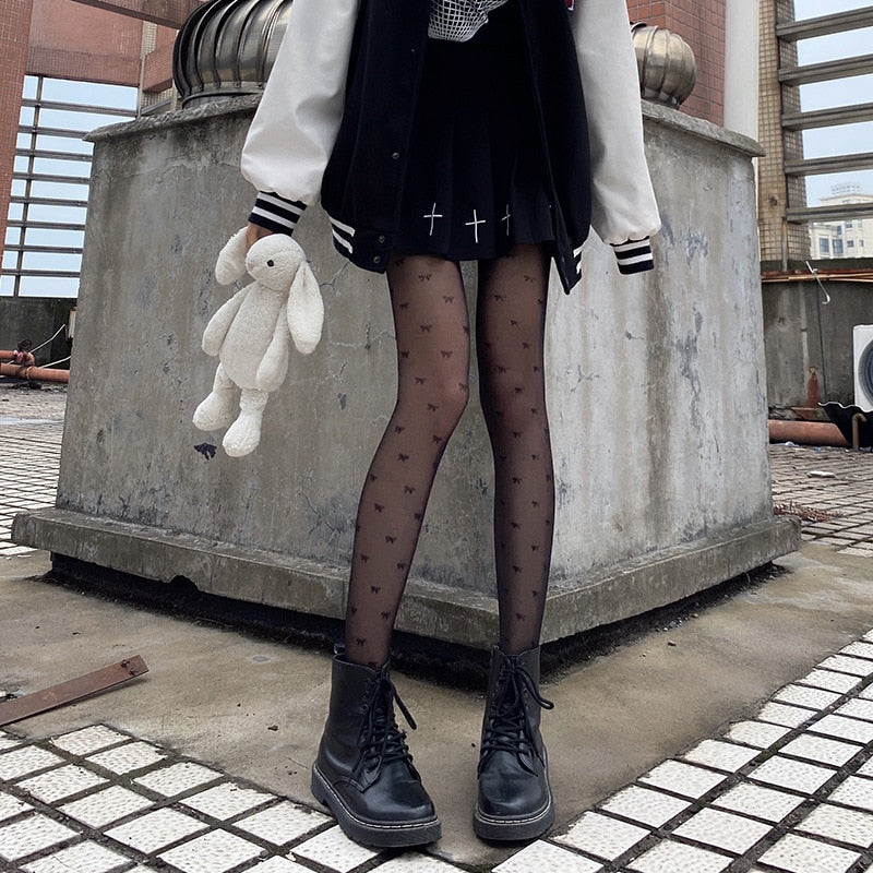 Polka Dot Print Stocking Tights