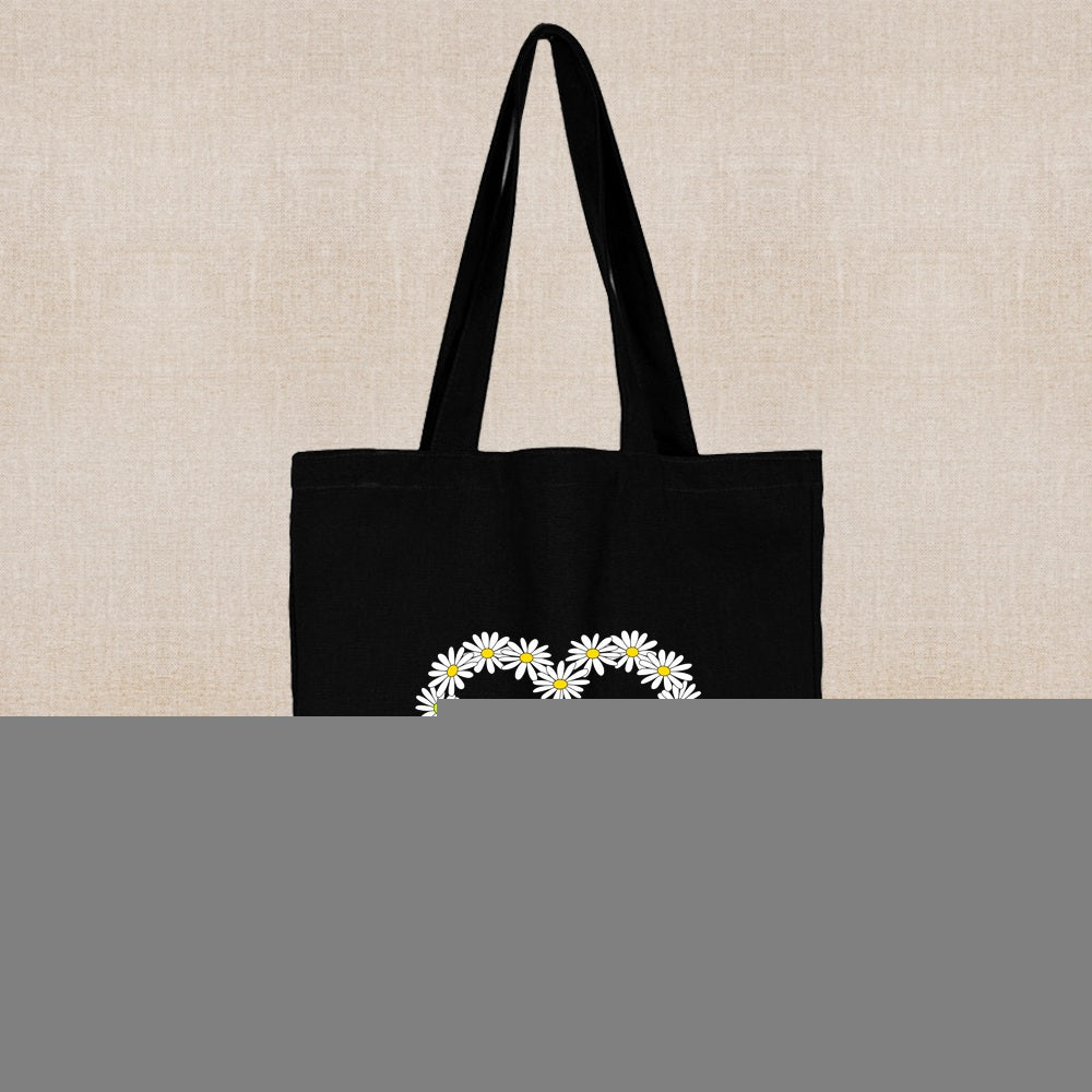 Daisy Print Tote Bags