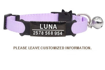 ID Tag Cat Collar Bell