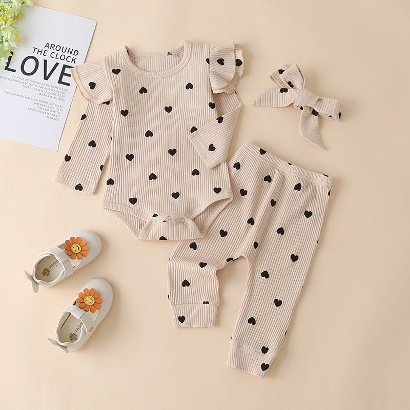 3 Piece Romper Newborn Sets