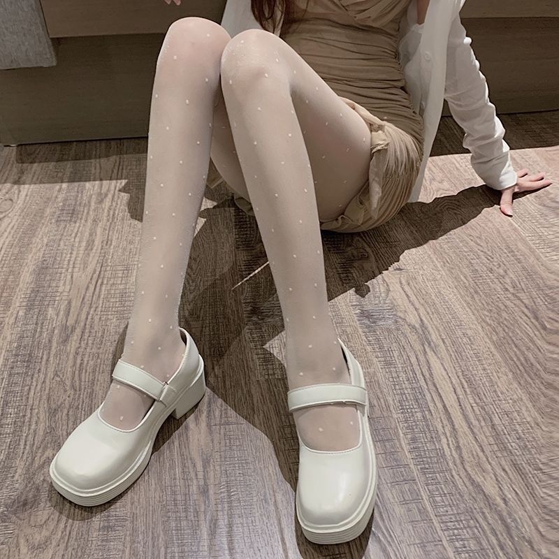 Polka Dot Print Stocking Tights