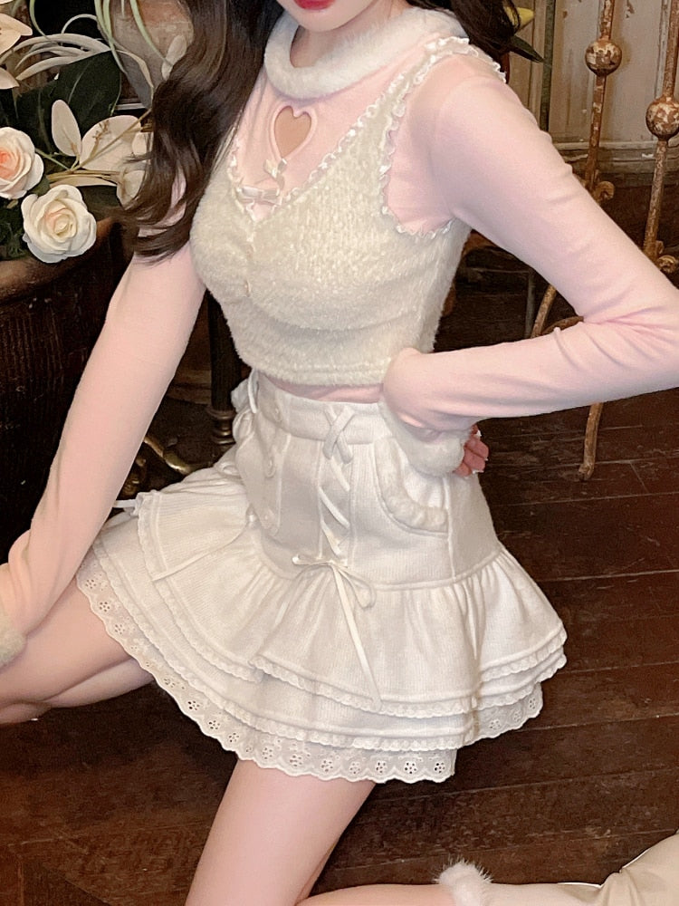 Elegant Sweet Female Skirt