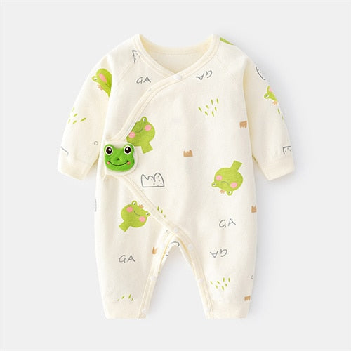 Cotton Solid Soft Infant Jumpsuit