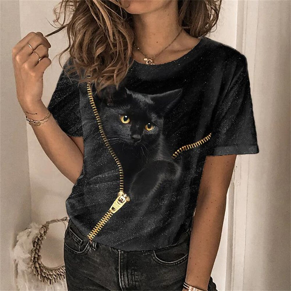 Cute Cat Fashion T-Shirts