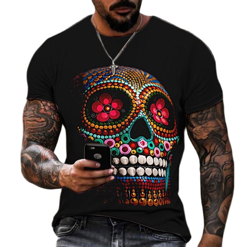 3D Skull Horror T-Shirts