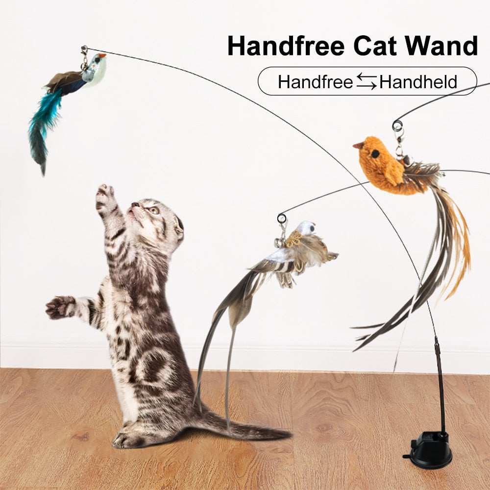Feather Cat Wand Toys