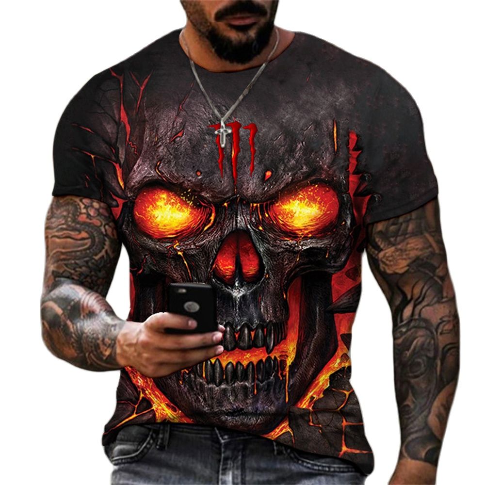 3D Skull Horror T-Shirts
