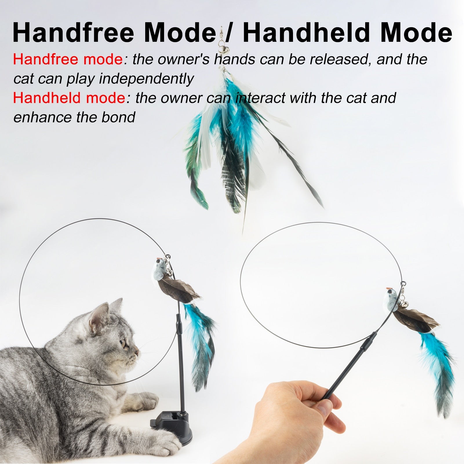 Feather Cat Wand Toys