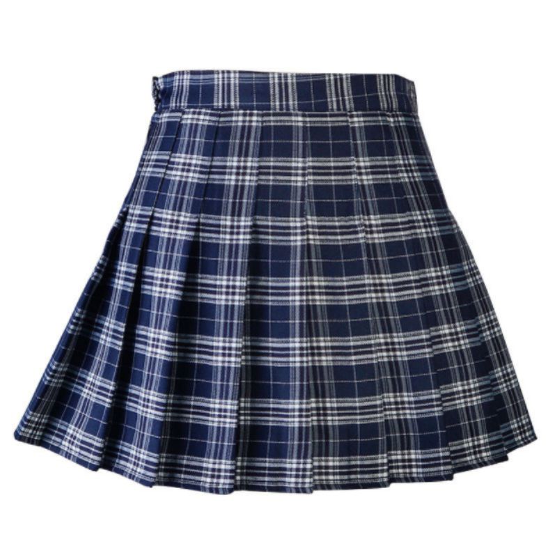 Women Casual Plaid Skirt