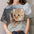 3D Cat Print T-Shirts