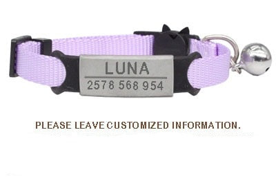 ID Tag Cat Collar Bell
