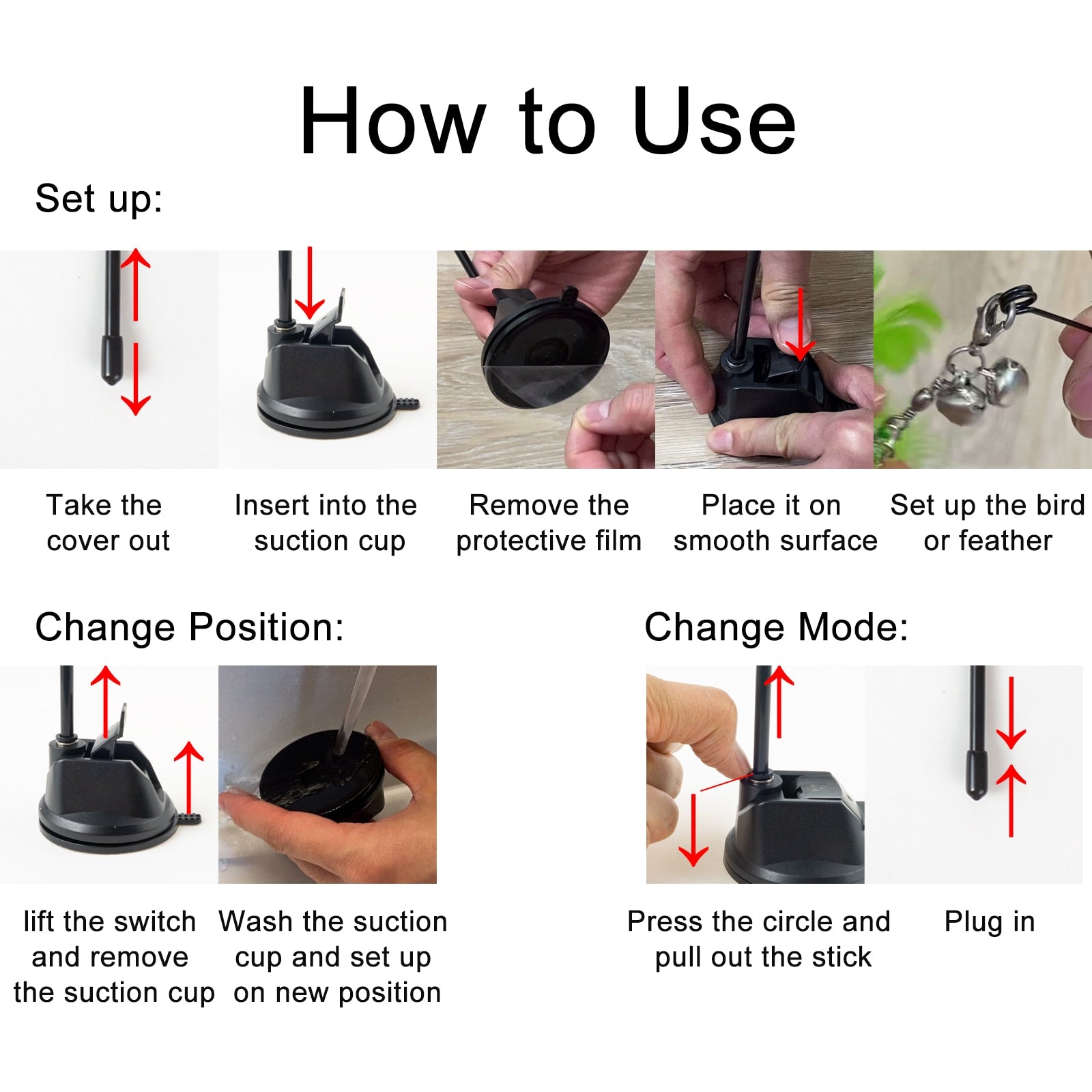 Feather Cat Wand Toys