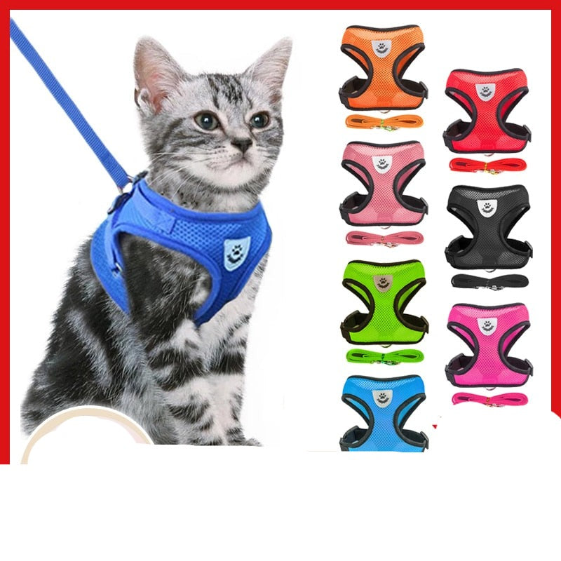Cat Harness Adjustable Vest